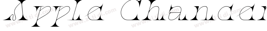 Apple Chancery Itali字体转换